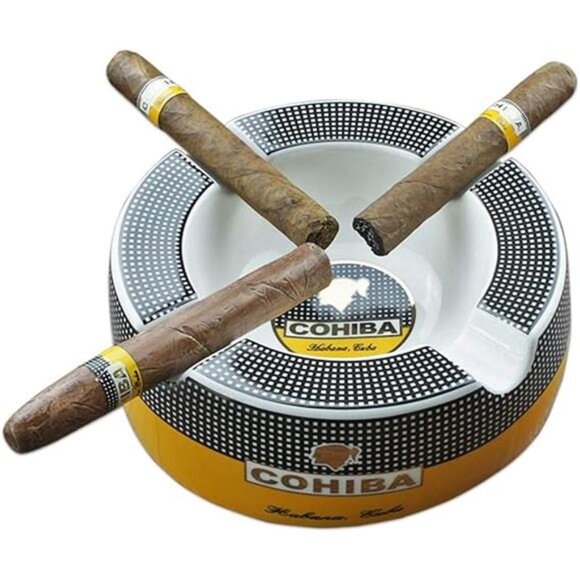 Cigar Ashtray Big Ashtrays for 8" Round Cigarettes Large Rest Outdoor Ashtray - Picture 6 of 6